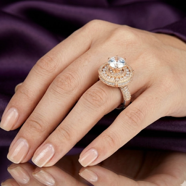 Rose Halo Ring - Image 3