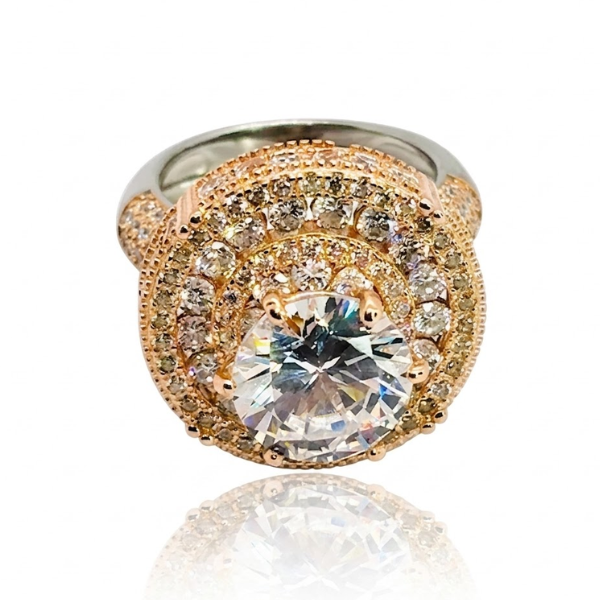 Rose Halo Ring