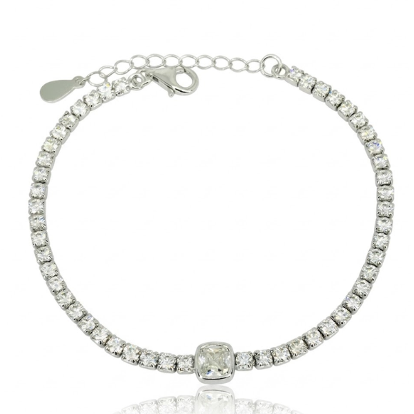 Sparkling Solitaire Tennis Bracelet