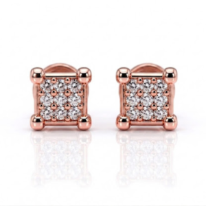Square Stone Studs